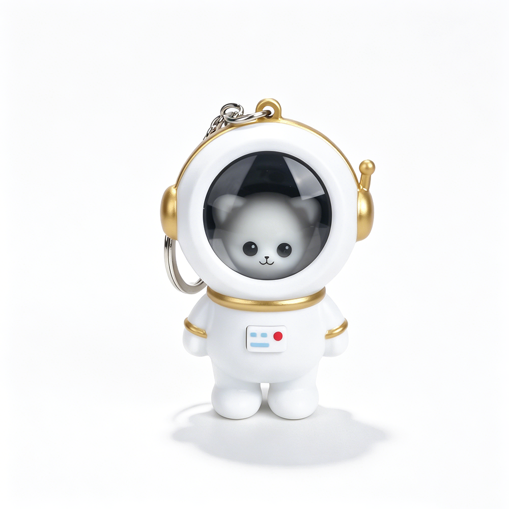 Starry Sky Astronaut LED Keychain