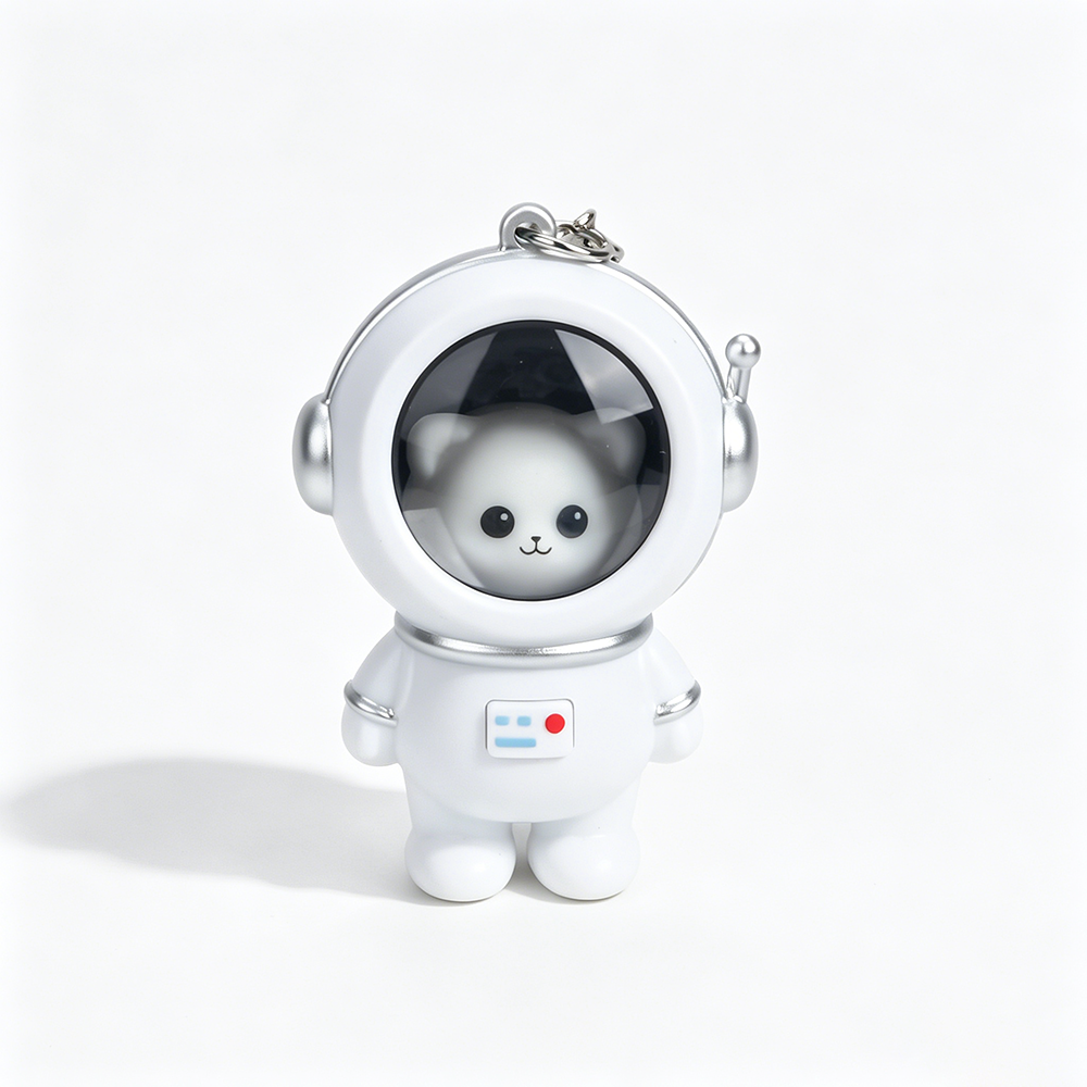 Starry Sky Astronaut LED Keychain