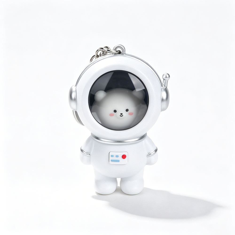 Starry Sky Astronaut LED Keychain