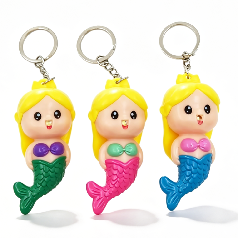 Mermaid Sound & Light Keychain