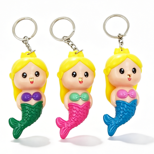 Mermaid Sound & Light Keychain