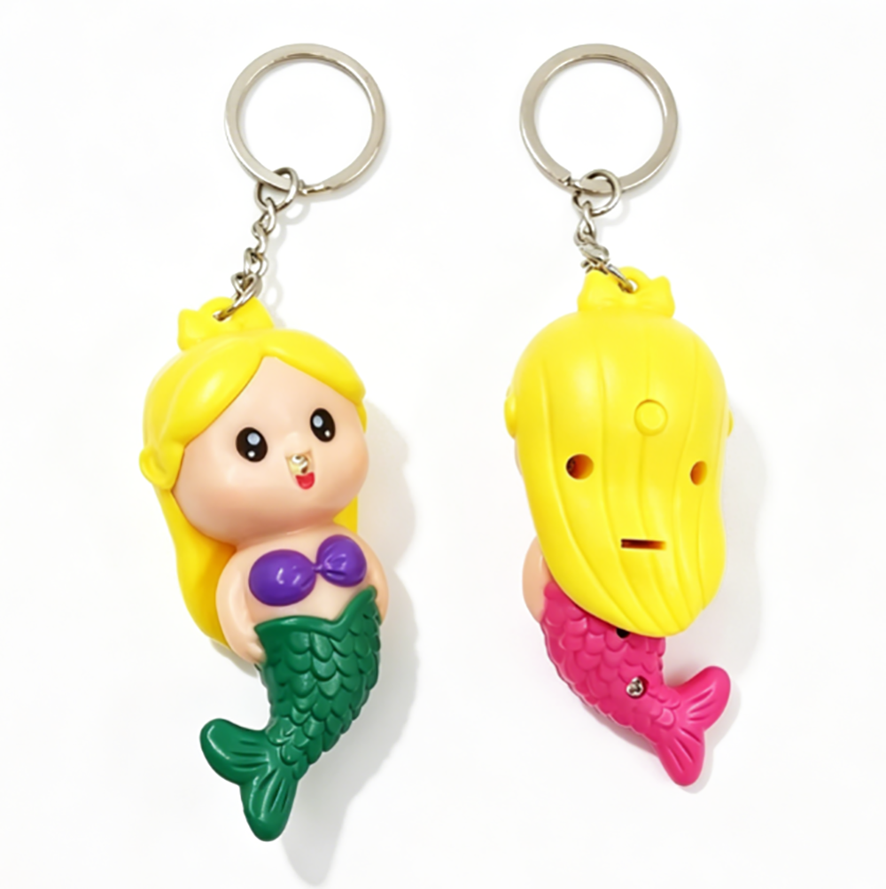 Mermaid Sound & Light Keychain