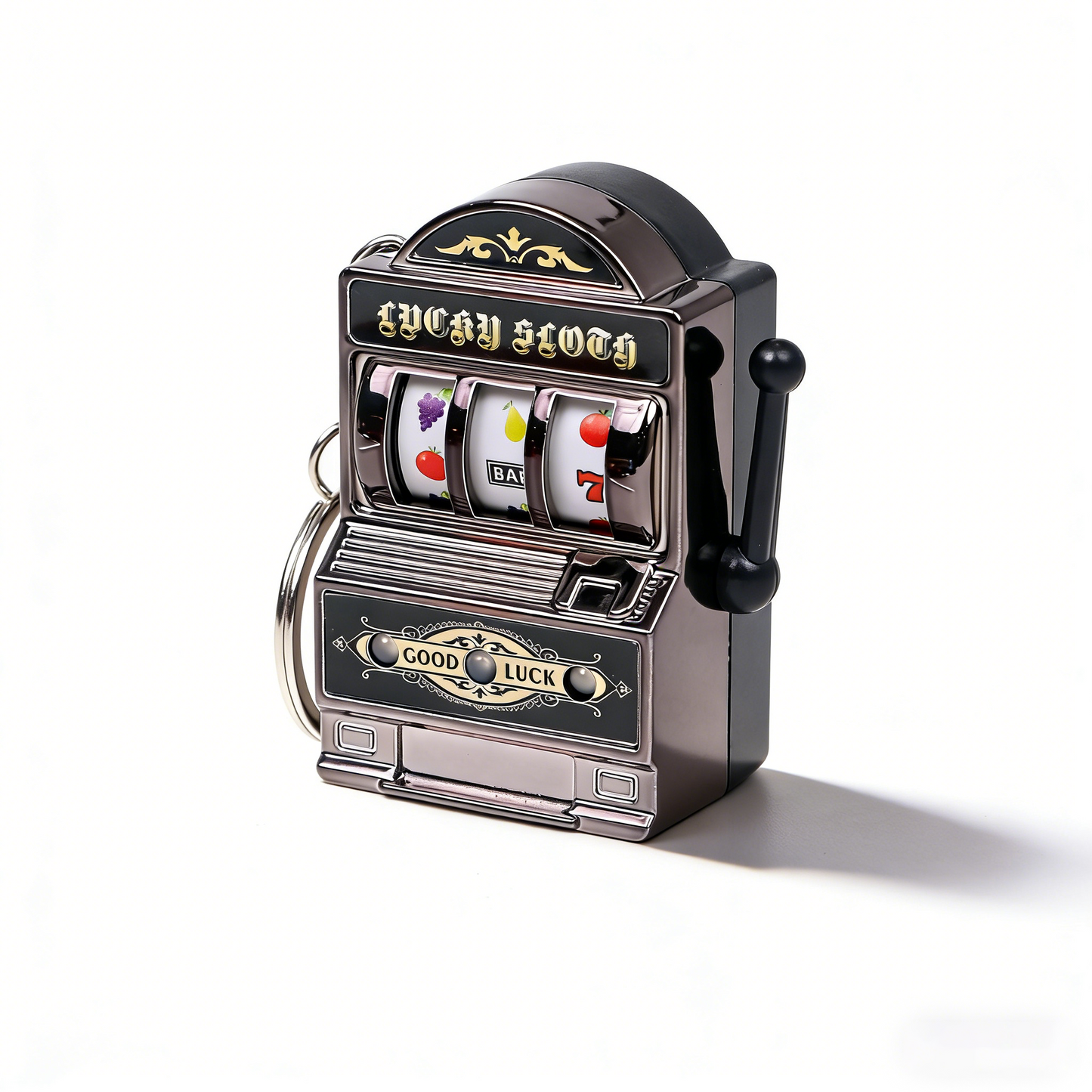 Flashing Mini Slot Machine Keychain