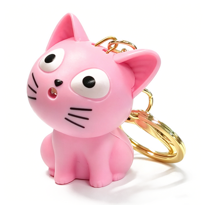 COLORFUL CAT KEYCHAIN