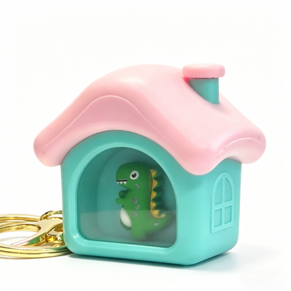 LIGHT-UP STARRY PET CARRIER KEYCHAIN