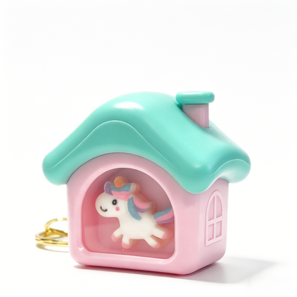 LIGHT-UP STARRY PET CARRIER KEYCHAIN