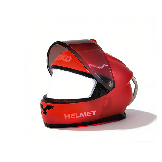 Clear Lens light up Helmet Keychain