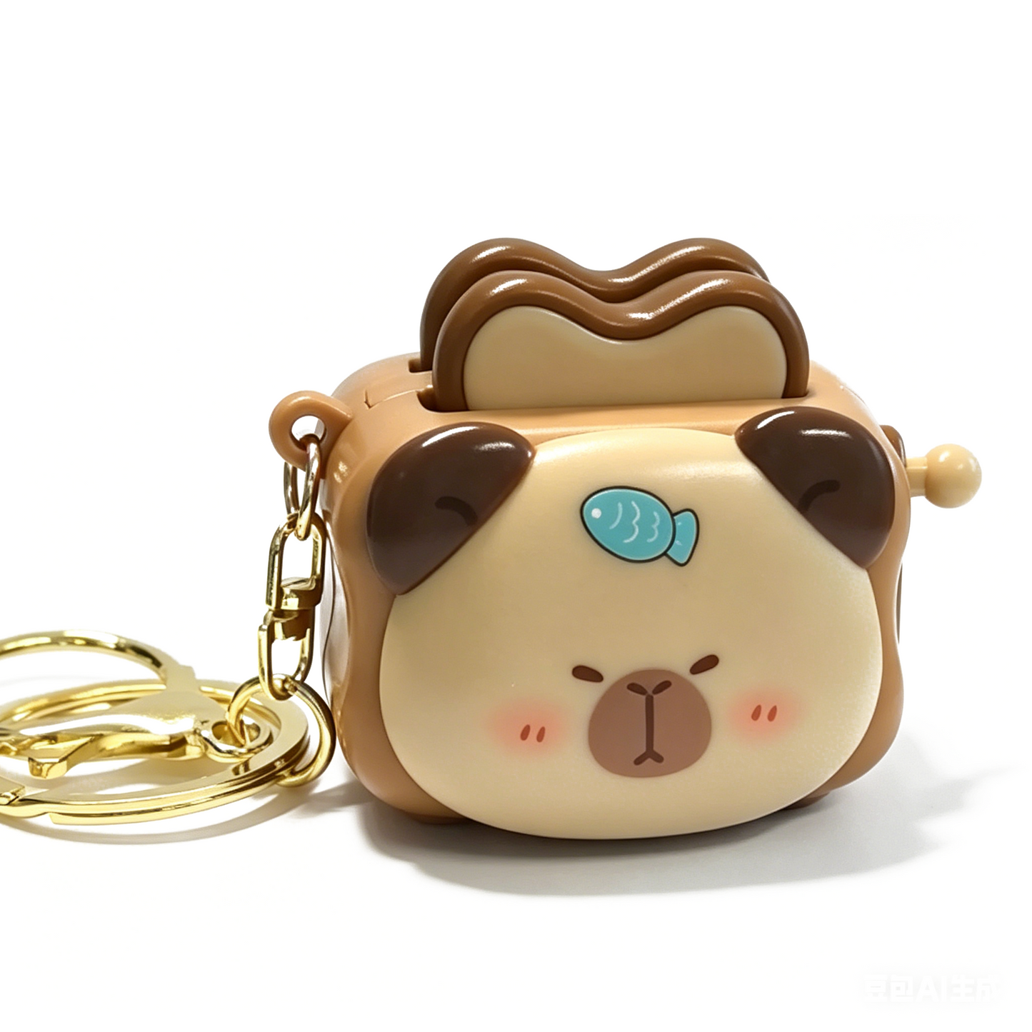 Capybara Bread Machine Keychain