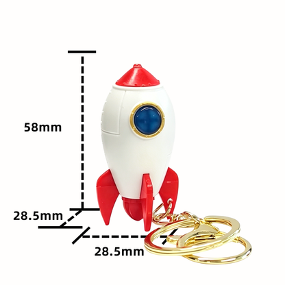 Rocket LED Keychain