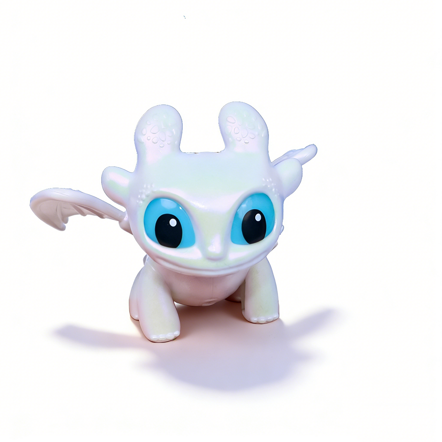 Officially Licensed How to Train Your Dragon Light Fury Keychain with Movable Wings
