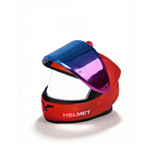 Colorful Light-up Helmet Keychain