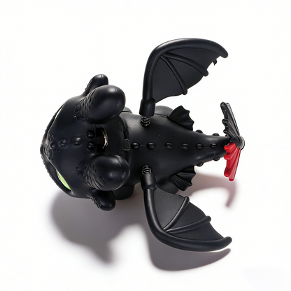 Officially Licensed How to Train Your Dragon Toothless Action Wings Keychain