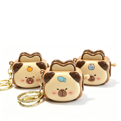 Capybara Bread Machine Keychain