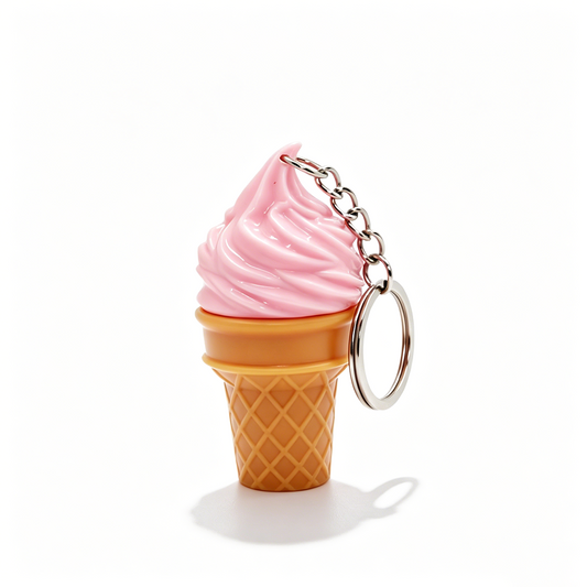 Ice Cream Light Up Keychain