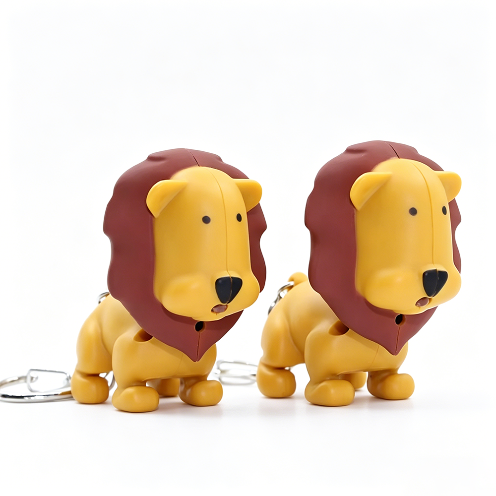 Lion Light & Sound Keychain