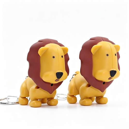 Lion Light & Sound Keychain