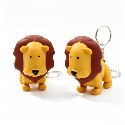 Lion Light & Sound Keychain