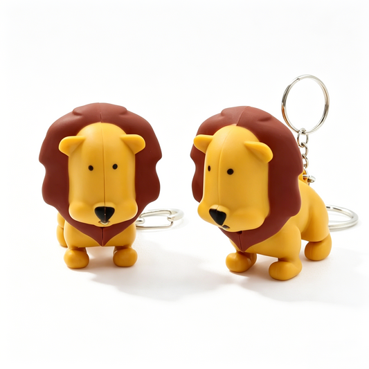 Lion Light & Sound Keychain