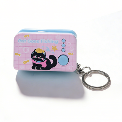 Cat Paw Bounce Night Light Keychain