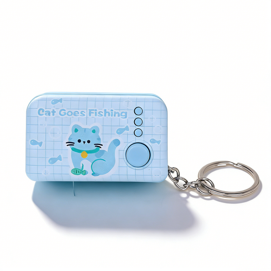 Cat Paw Bounce Night Light Keychain