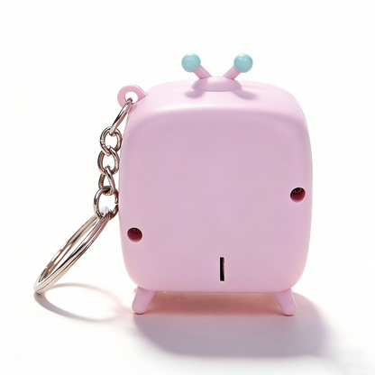 Star Glowing Kitten TV Keychain