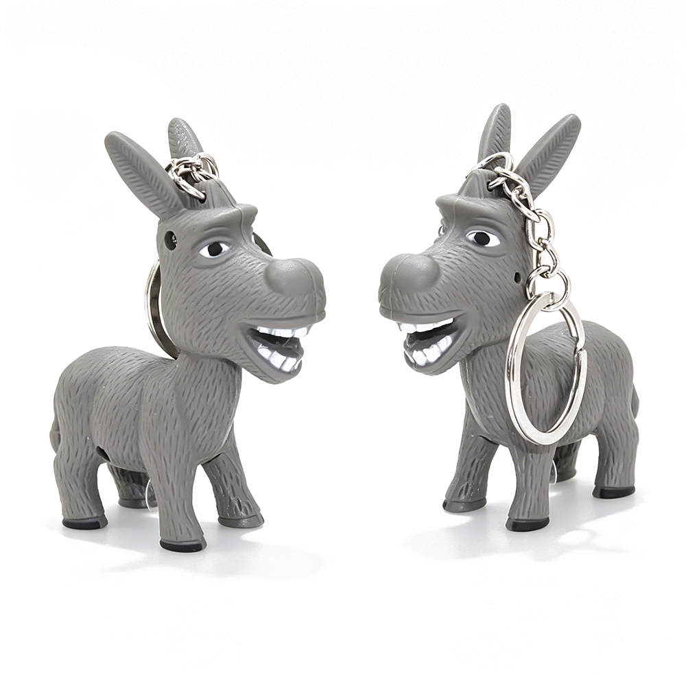 Donkey Animal Light Up Keychain