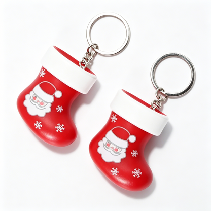 Christmas Stocking Light Up Keychain