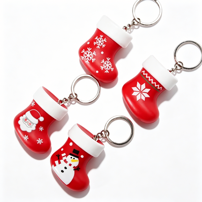 Christmas Stocking Light Up Keychain