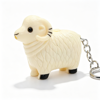 Colorful Goat Light Up Keychain