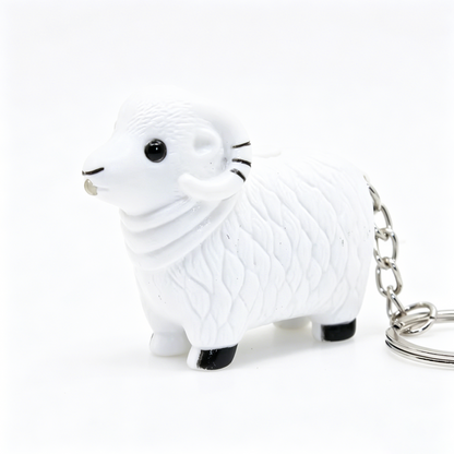Colorful Goat Light Up Keychain